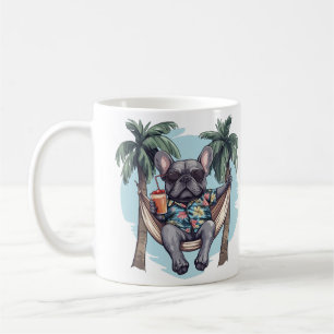 Mug Bouledogue Français en Haut Hawaïen