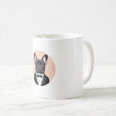Mug Bouledogue français en smoking (Devant droit)