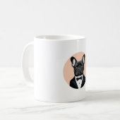 Mug Bouledogue français en smoking (Devant gauche)