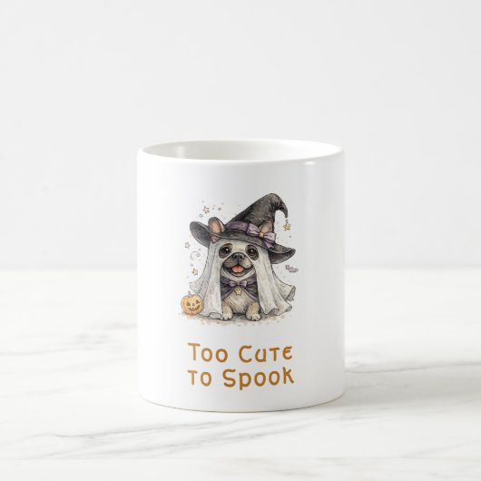 Mug Bouledogue français Halloween Chère Sorcière (Centre)