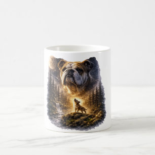 Mug Bouledogue français hurleur à la lune Graphique vi