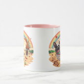 Mug Bouledogue français joyeux & Éclaboussure de café  (Centre)