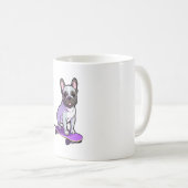 Mug Bouledogue français lilas (Devant droit)