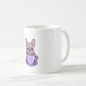Mug Bouledogue français lilas (Devant droit)