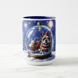 Mug Bouledogue français Noël French Bulldog
