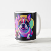 Mug Bouledogue français Pop Art (Devant droit)