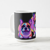 Mug Bouledogue français Pop Art (Devant gauche)