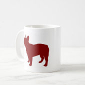 Mug Bouledogue français (rouge) (Devant gauche)