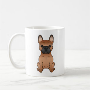 Mug Bouledogue français rouge / Frenchie mignon dessin