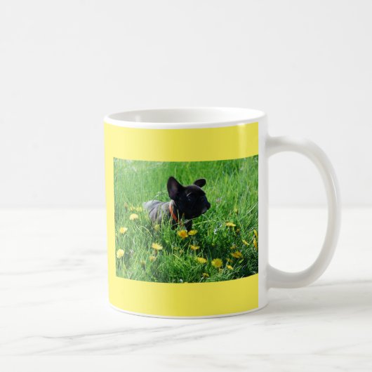 Mug Bouledogue français sur pelouse Bouledogue françai (Droite)