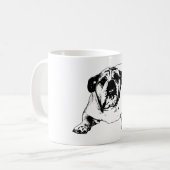 Mug Bouledogue impassible à la neige (Devant gauche)