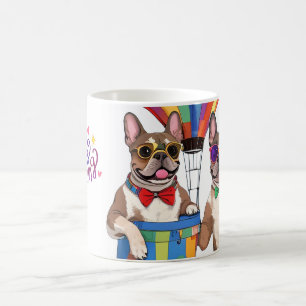 Mug Bouledogues français Nouvel An French Bulldog