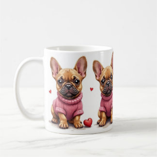 Mug Bouledogues français Saint-Valentin