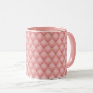 Mug Boules à moufles moussées de luxe rose rose rose o