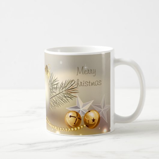 Mug Boules, Bells et étoiles d'or (Droite)