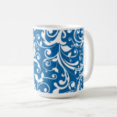 Mug Boules Bleues Au Café (Devant droit)