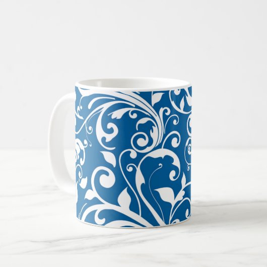 Mug Boules Bleues Au Café (Devant gauche)