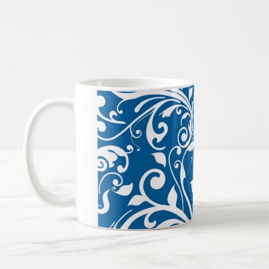 Mug Boules Bleues Au Café (Gauche)