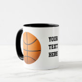 Mug Boules de basket-ball cool (Devant gauche)