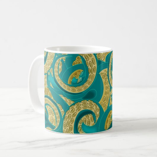 Mug Boules de café de pieuvre (Devant gauche)