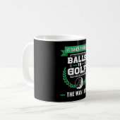 Mug Boules de Golf Joueur Golfing Sports Drôle (Devant gauche)