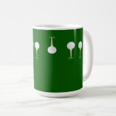 Mug Boules de golf Monogram motif sur vert (Devant droit)