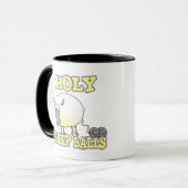 Mug boules de moutons saintes drôles démêlant les fils (Devant gauche)