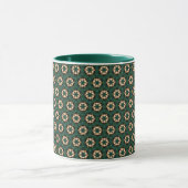 Mug Boules de Noël en or avec arbre vert (Centre)