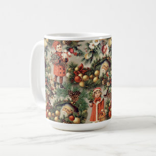 Mug Boules de Noël Victoriennes Vintage