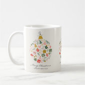 Mug Boules de Noël Vintage (Gauche)
