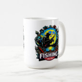 Mug Boules de pêche personnalisées (Devant droit)