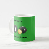 Mug Boules de pelouse personnalisables, boules de mate (Devant gauche)