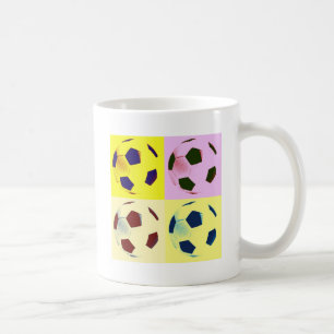 Mug Boules de soccer pop art