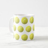 Mug boules de tennis 3D en rangée (Devant gauche)