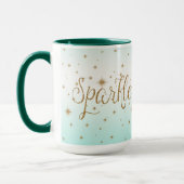 Mug Boules d'or Aqua Ombre (Gauche)