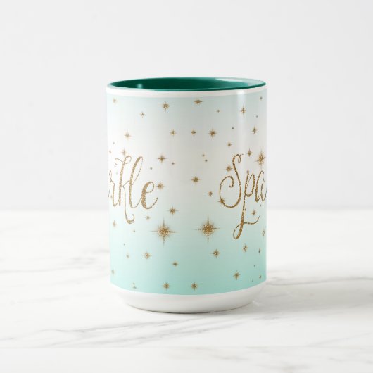 Mug Boules d'or Aqua Ombre (Centre)