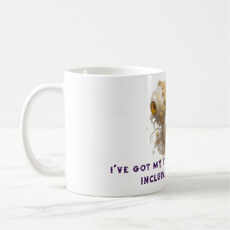Mug Boules d'yeux surréalistes baroques avec or orné