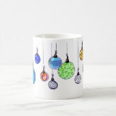 Mug Boules multicolores de Noël (Centre)