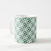 Mug Boules rétro Mug, Vert Clover (Devant gauche)