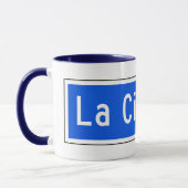 Mug Boulevard de Cienega de La, Los Angeles, plaque de (Gauche)
