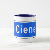 Mug Boulevard de Cienega de La, Los Angeles, plaque de (Centre)