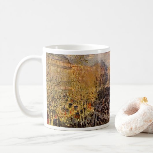Mug Boulevard des Capucines par Claude Monet, Beaux-ar (Avec donut)