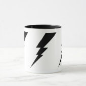 Mug Boulon de foudre Flash Noir. (Centre)