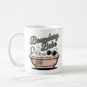 Mug Boundary Babe | Drôle de baignoire aux limites émo (Gauche)