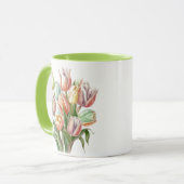 Mug Bouquet Aquarelle Pastel Tulip (Devant gauche)
