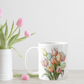 Mug Bouquet Aquarelle Pastel Tulip