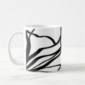 Mug Bouquet Blanc : Abstrait blanc & noir (Gauche)