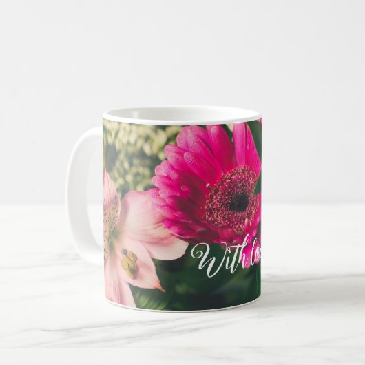Mug Bouquet coloré de fleurs (Devant gauche)