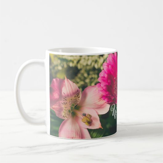 Mug Bouquet coloré de fleurs (Gauche)