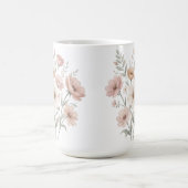 Mug Bouquet d'anémone doux aquarelle de douceur (Centre)